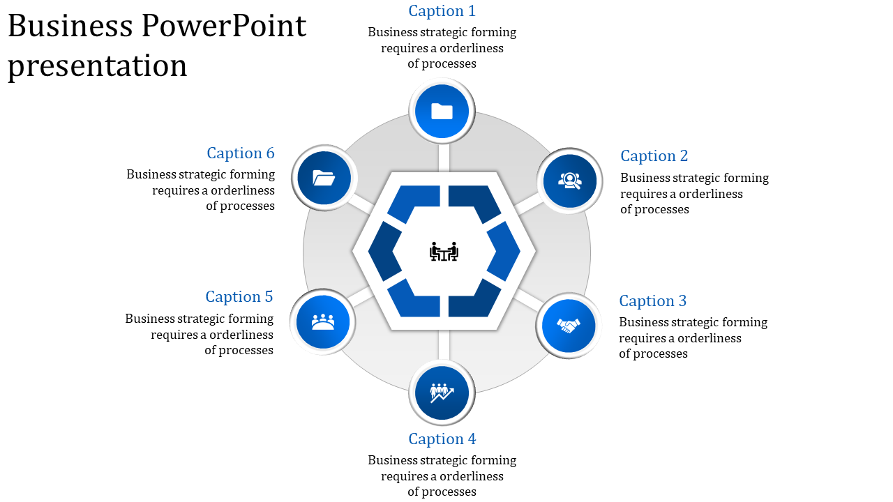 business powerpoint presentation-blue